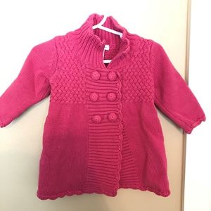 Pink Cardigan Sweater - beautiful buttons
